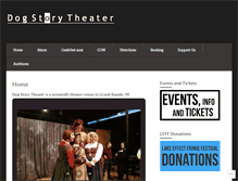 Tablet Screenshot of dogstorytheater.com